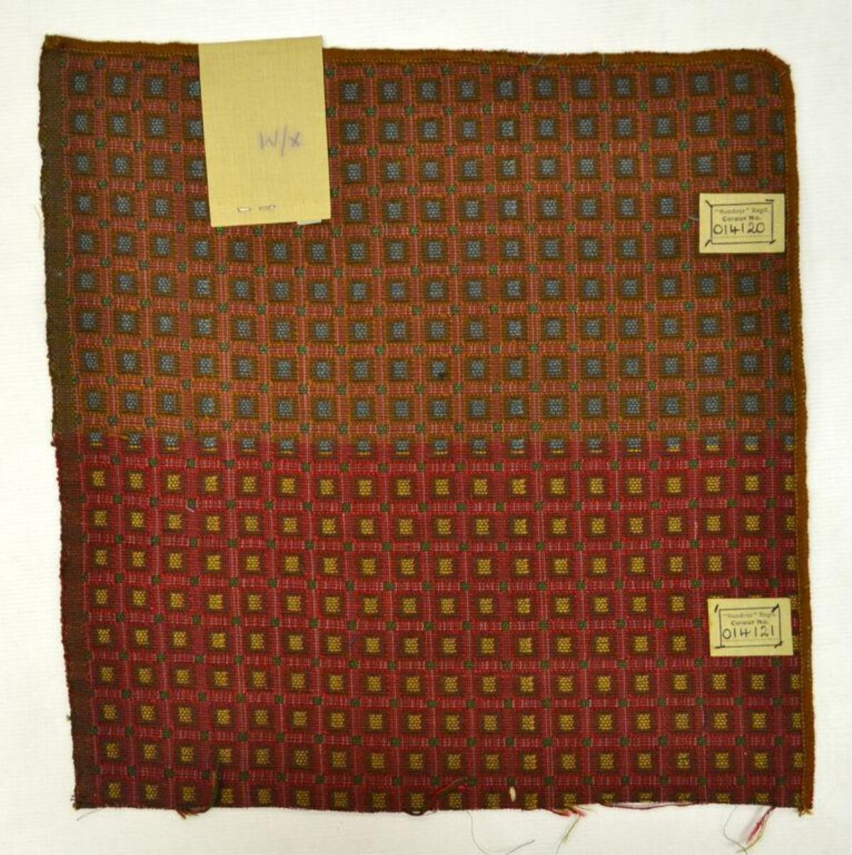 Vintage Patterned Textile Fabric Swatch