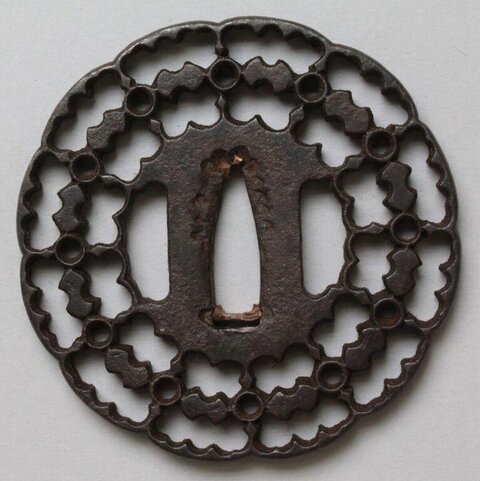 Openwork Iron Sword Tsuba