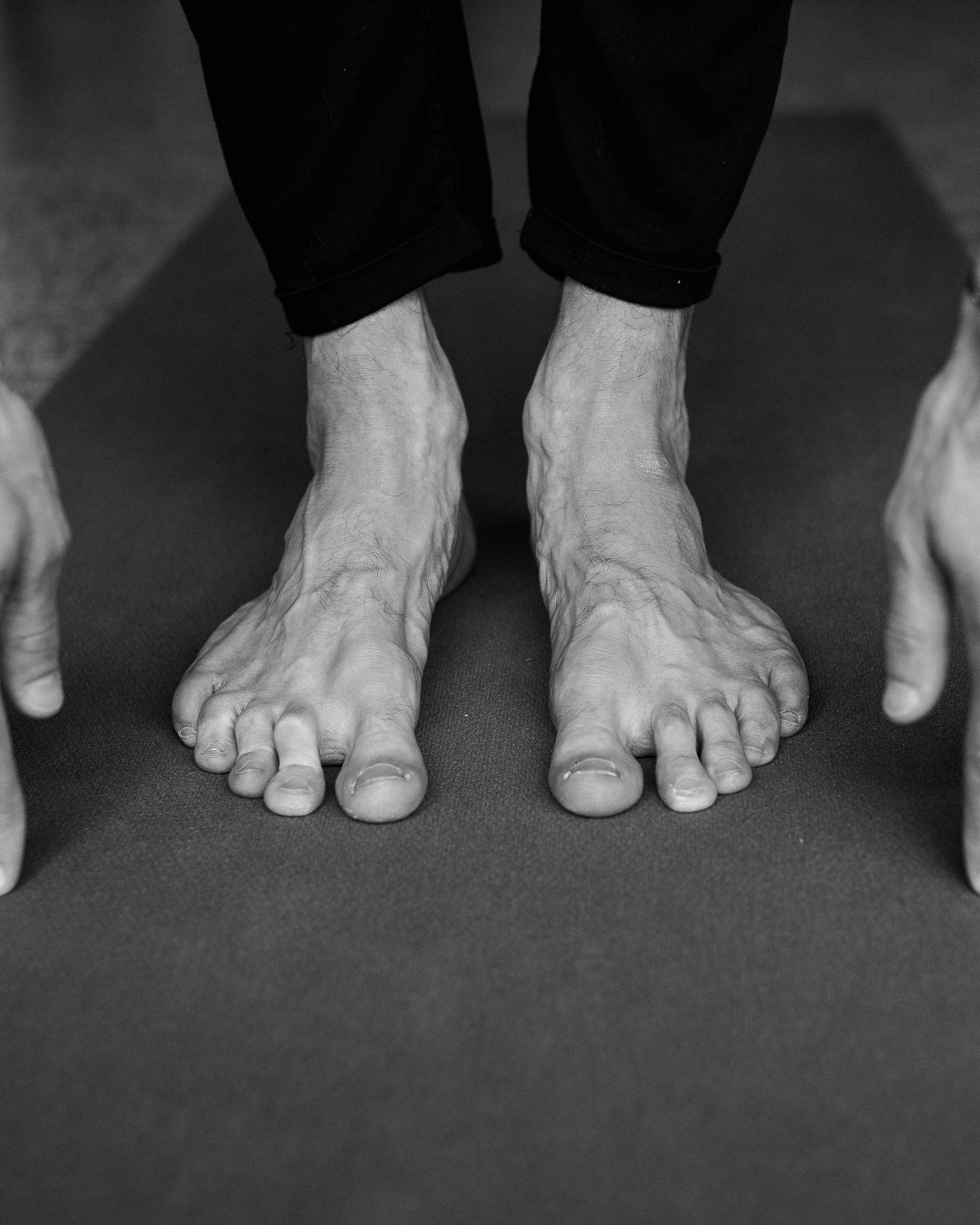 Bare Feet on Yoga Mat
