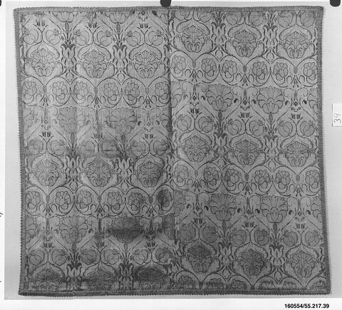 Antique Floral Patterned Textile