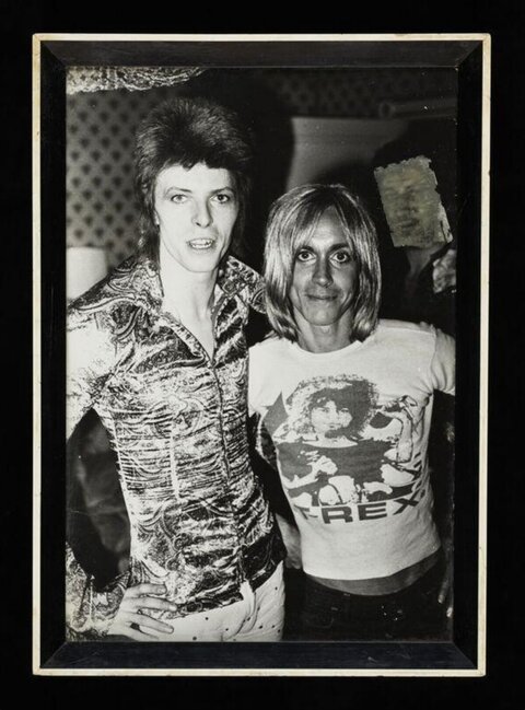 David Bowie And Iggy Pop Vintage Photo
