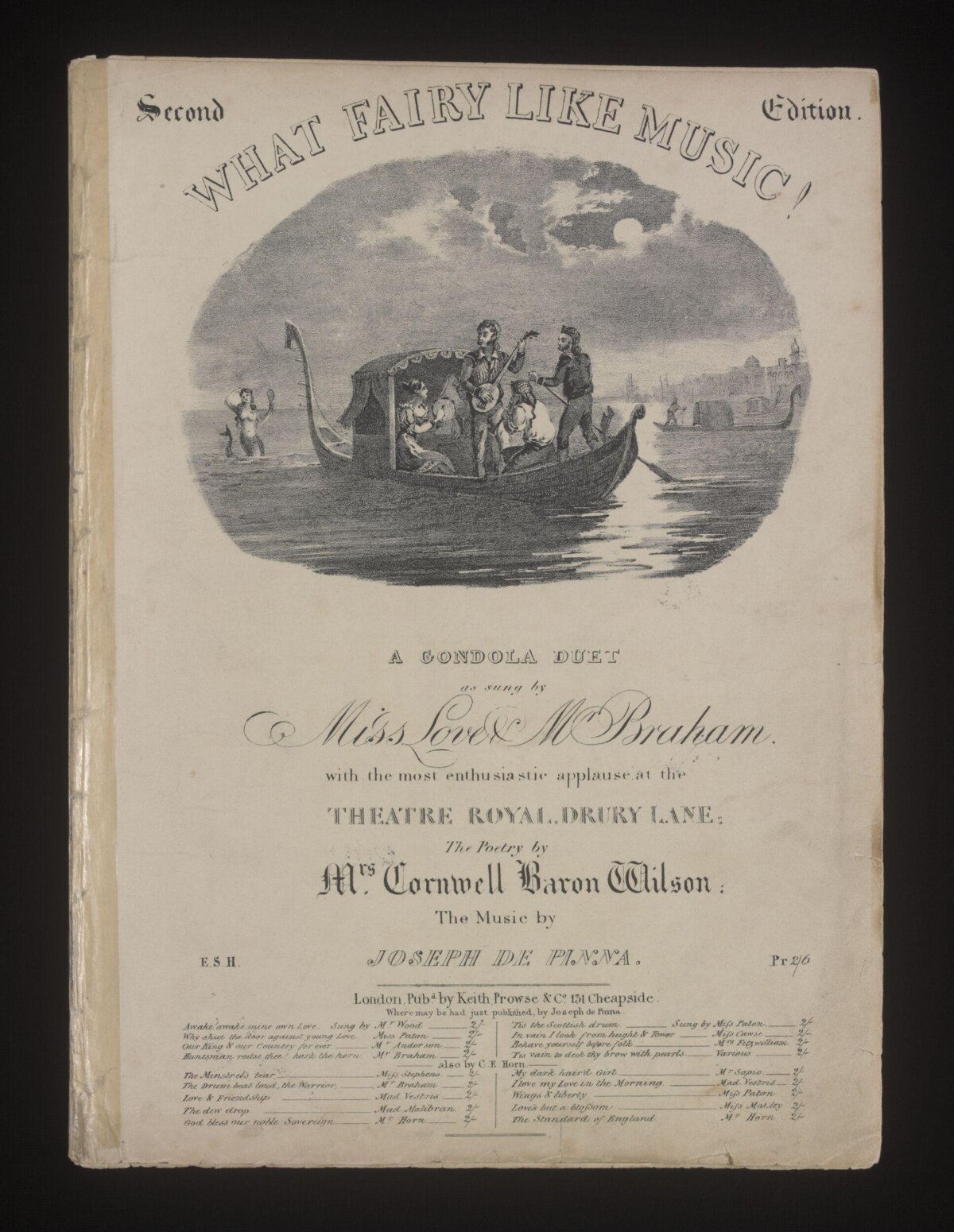 Vintage Gondola Duet Sheet Music Cover