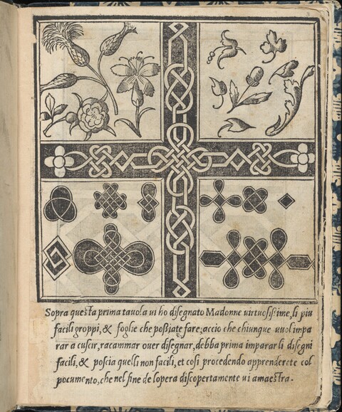 Renaissance Embroidery Pattern Page