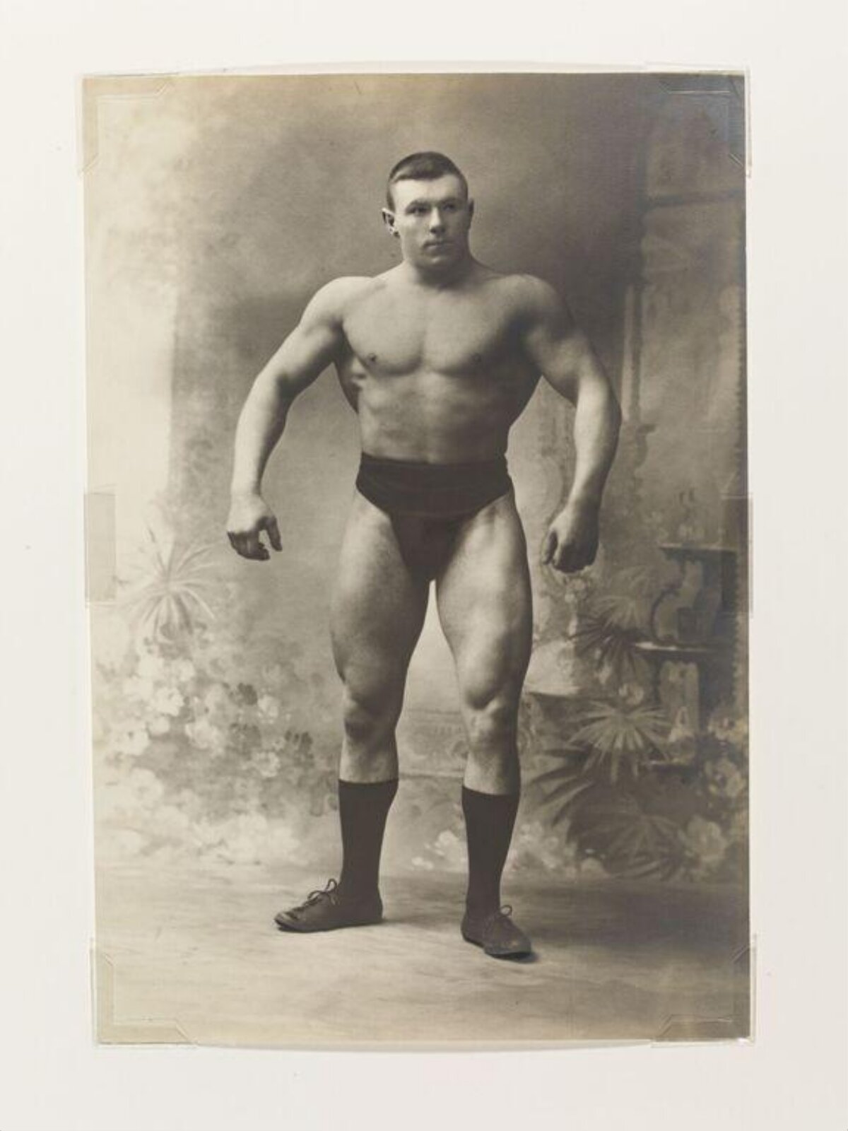 Vintage Portrait of Early Strongman