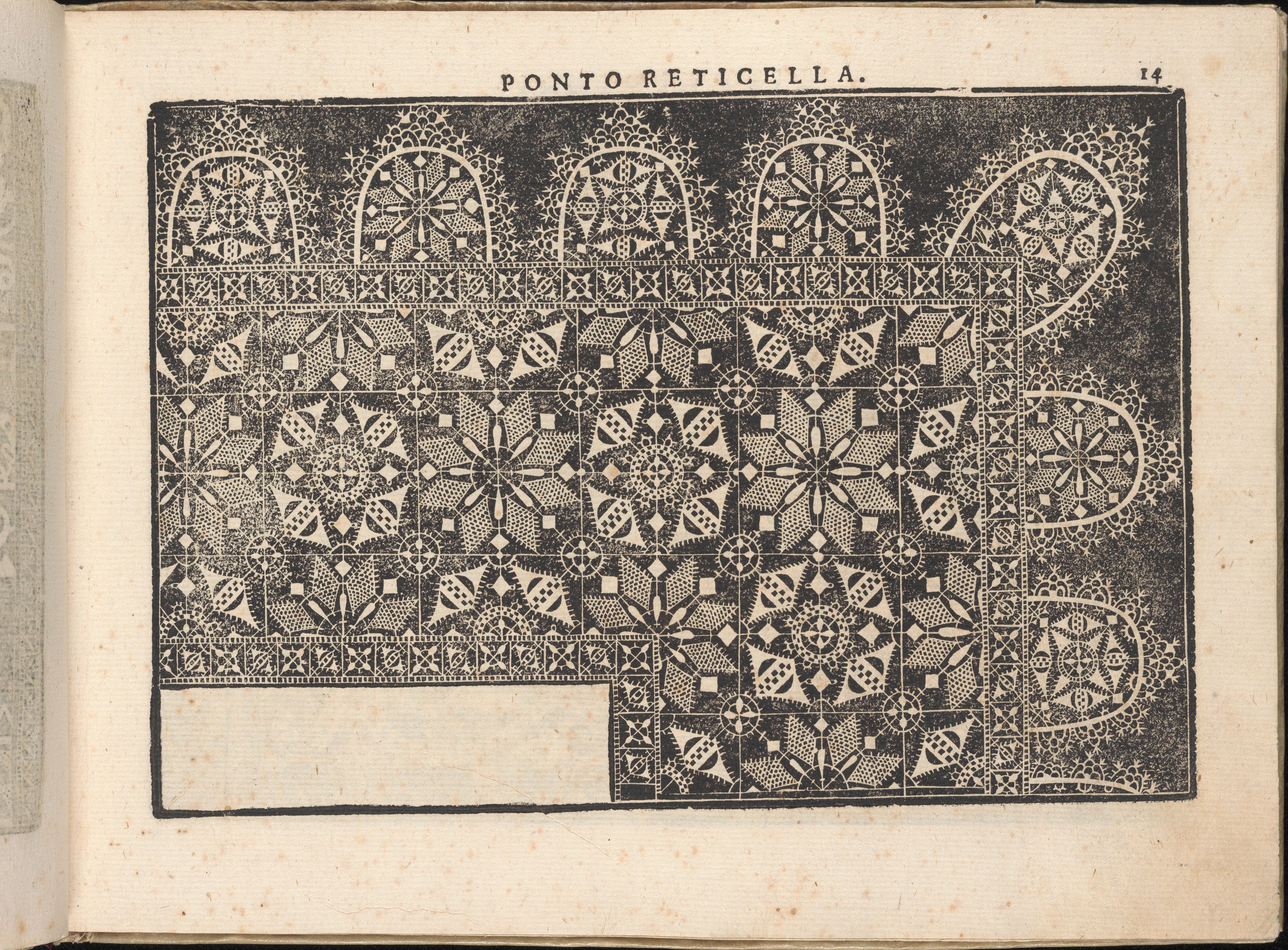 Ponto Reticella Lace Pattern