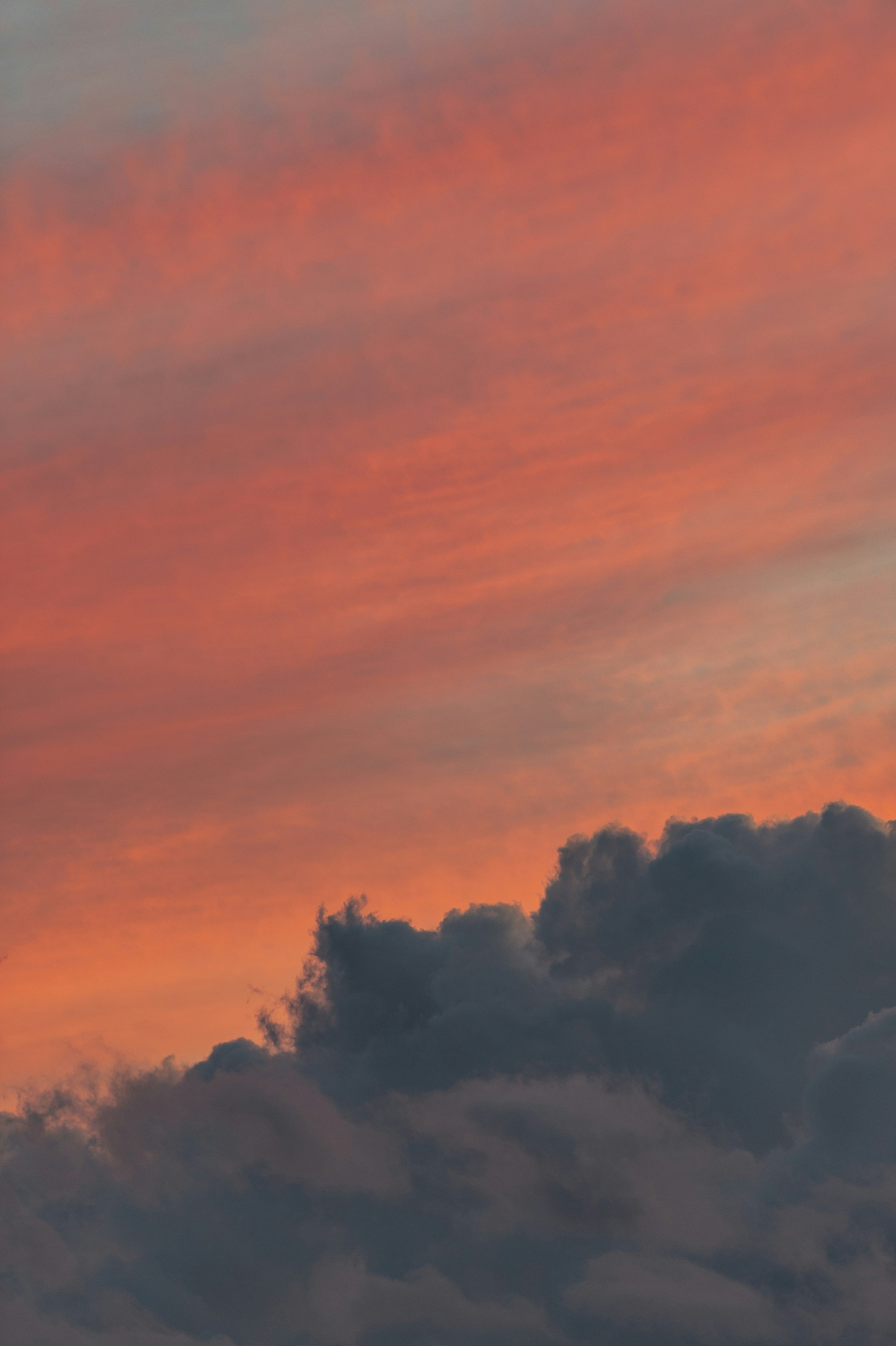 Sunset Sky with Dark Clouds