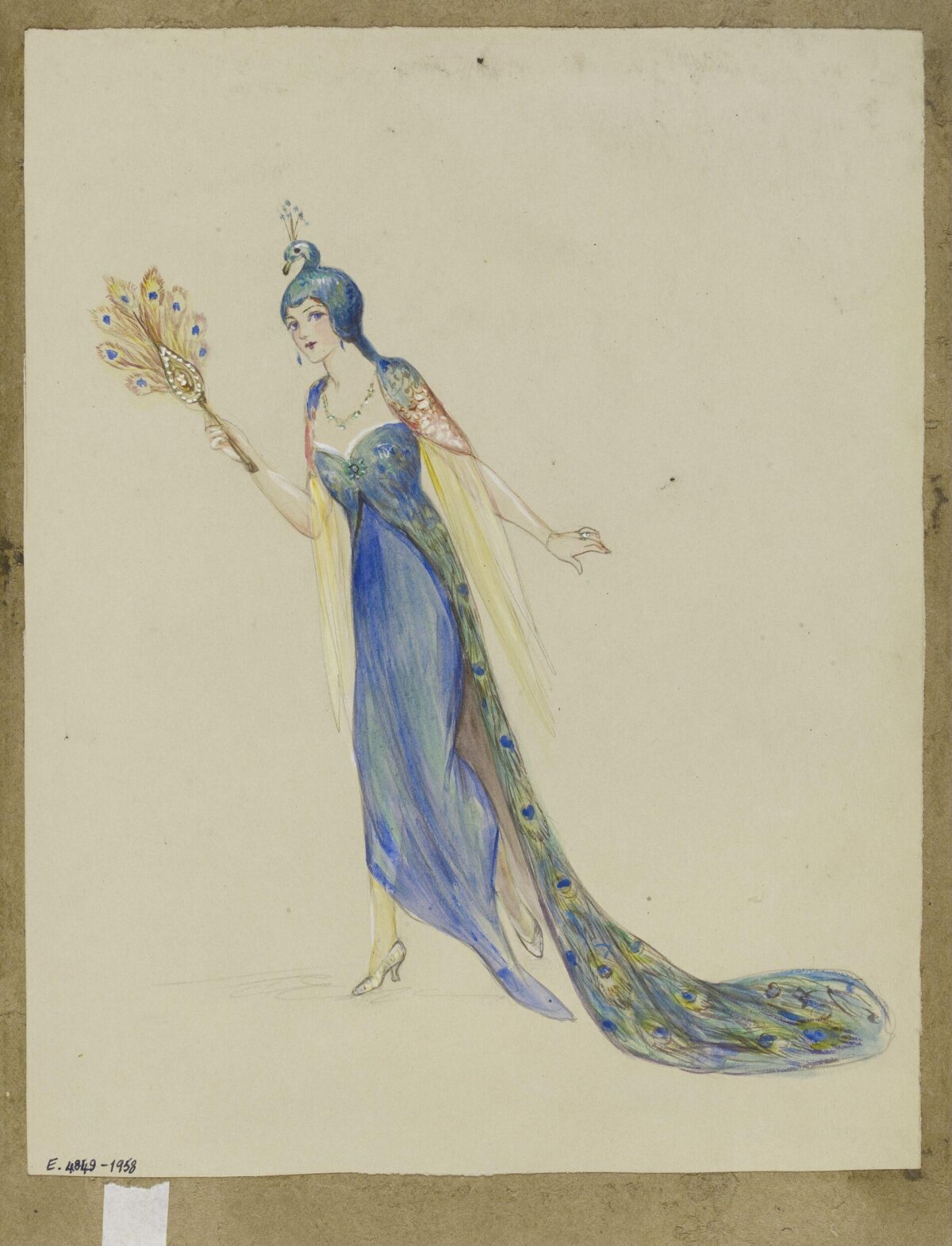 Peacock Costume Design Sketch