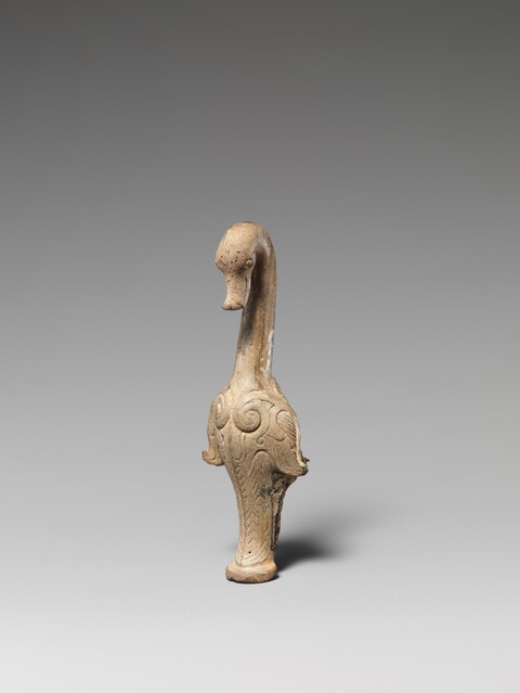 Ancient Pottery Goose Figurine