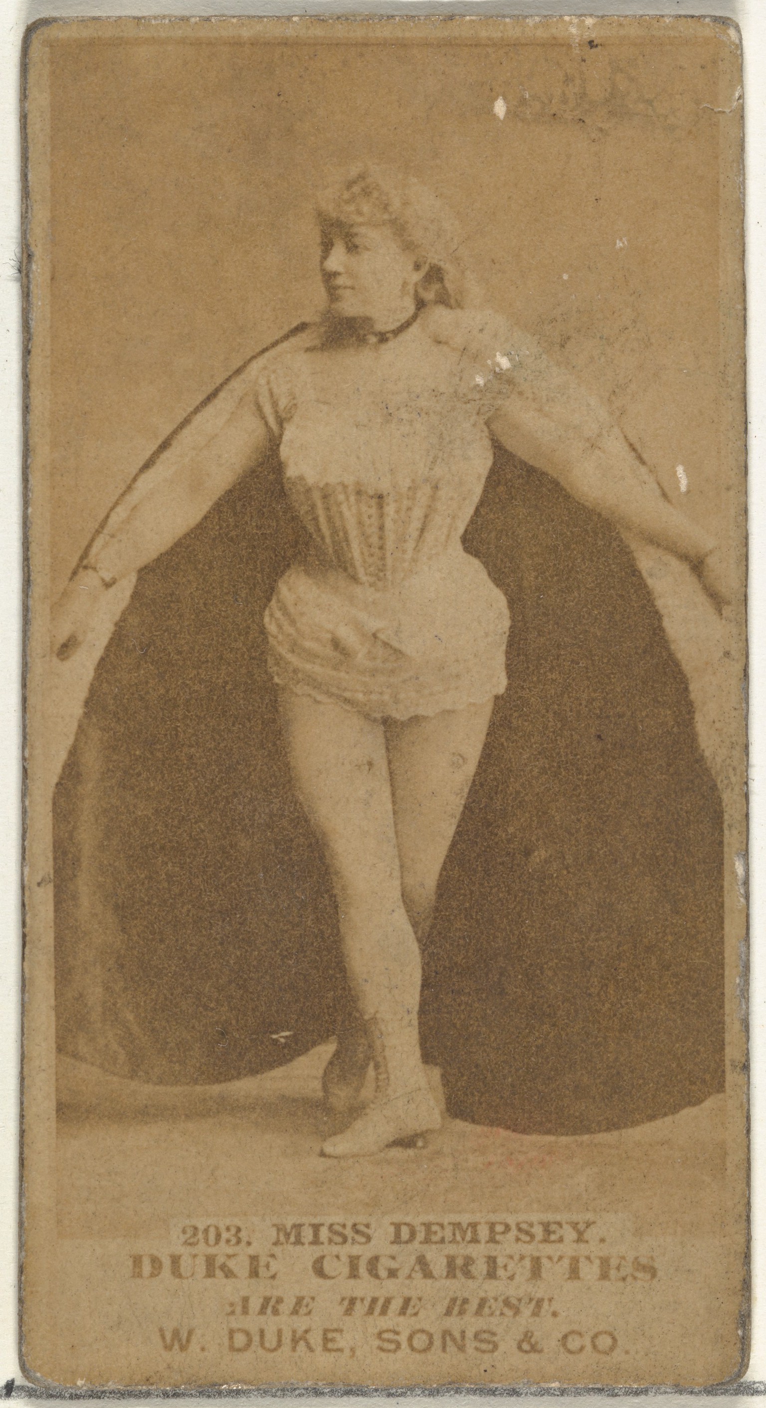 Vintage Duke Cigarette Card of Miss Dempsey