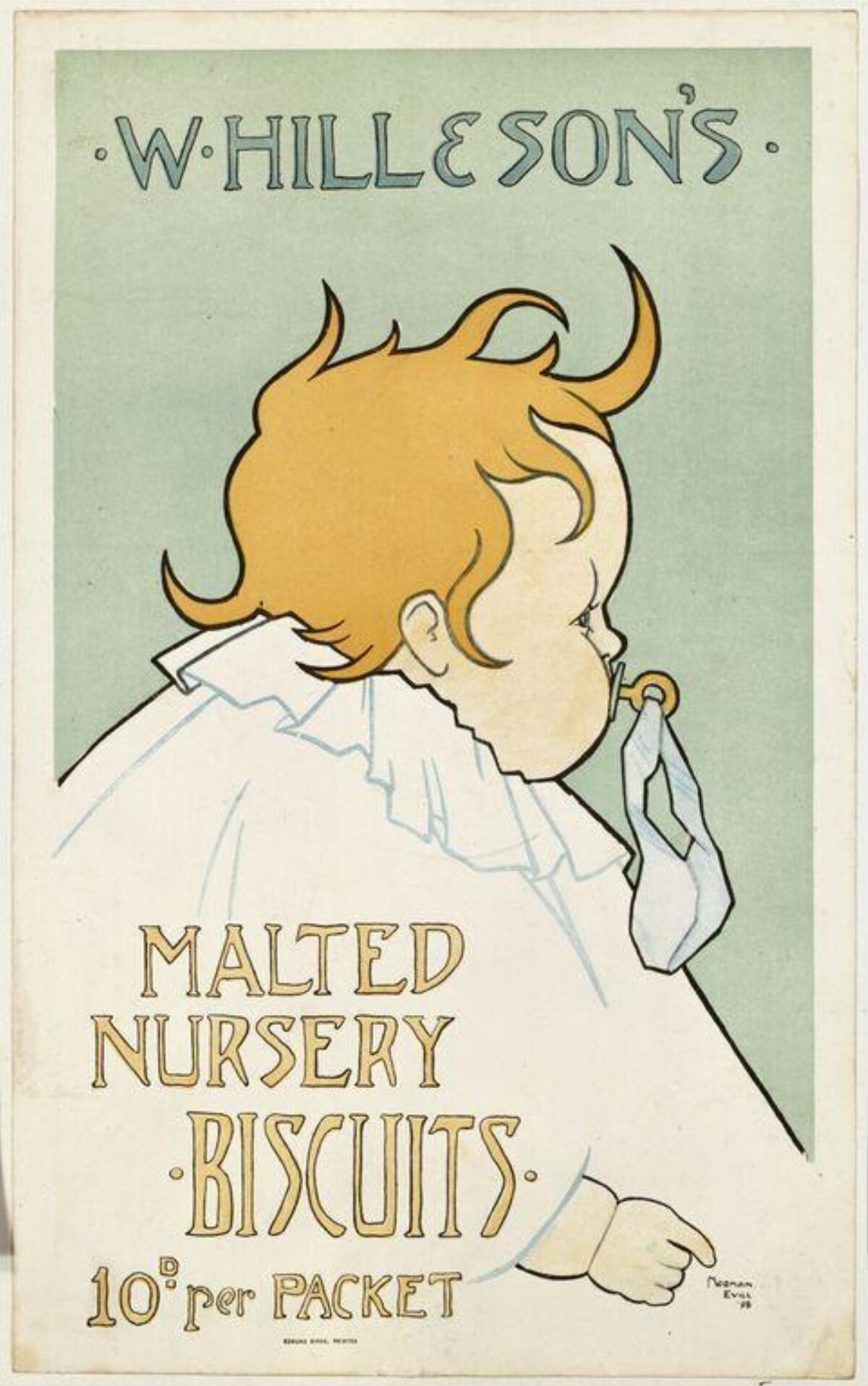 Vintage Malted Nursery Biscuits Ad