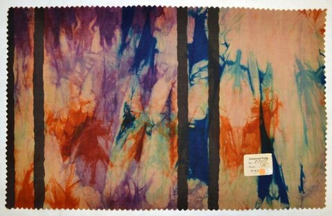 Vintage Hand Dyed Fabric Swatch