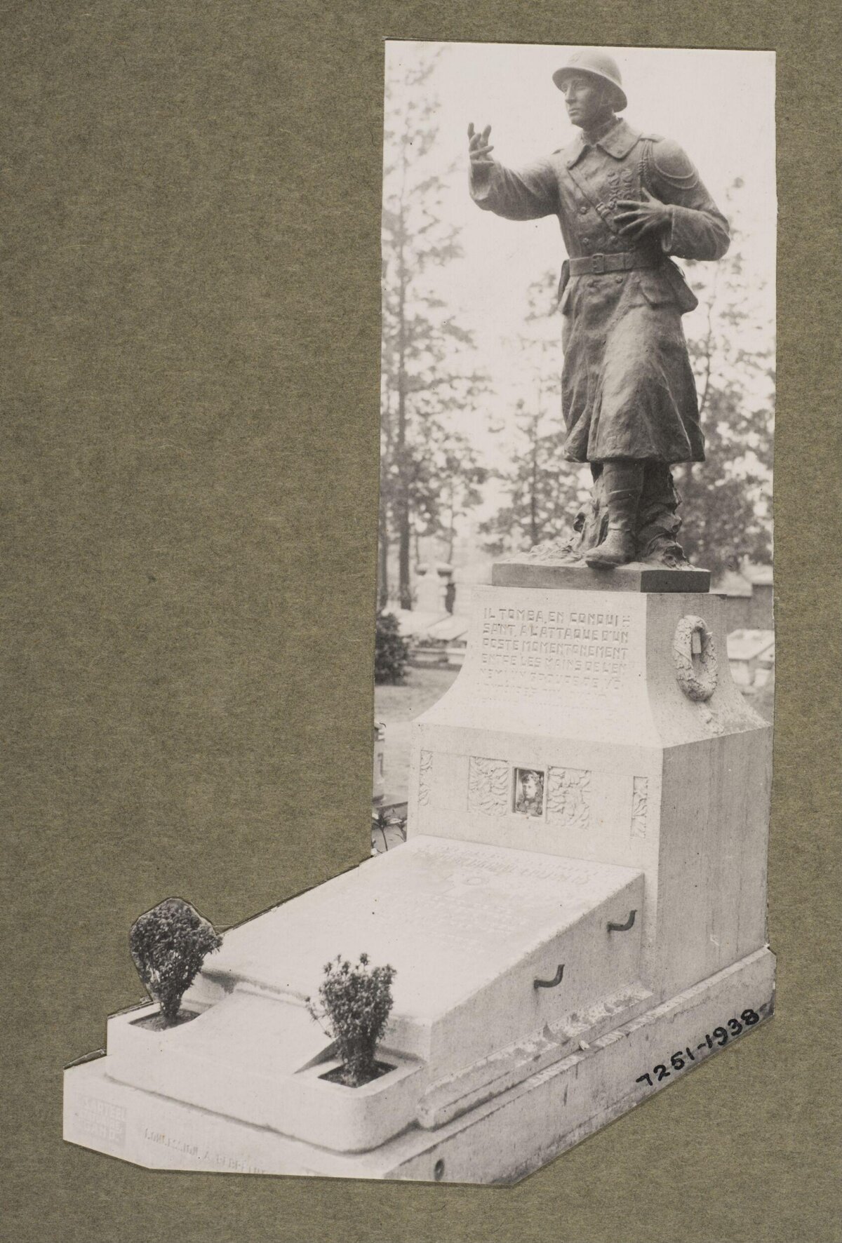 French WWI Soldier Memorial Grave