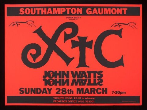 XTC Southampton Concert Poster