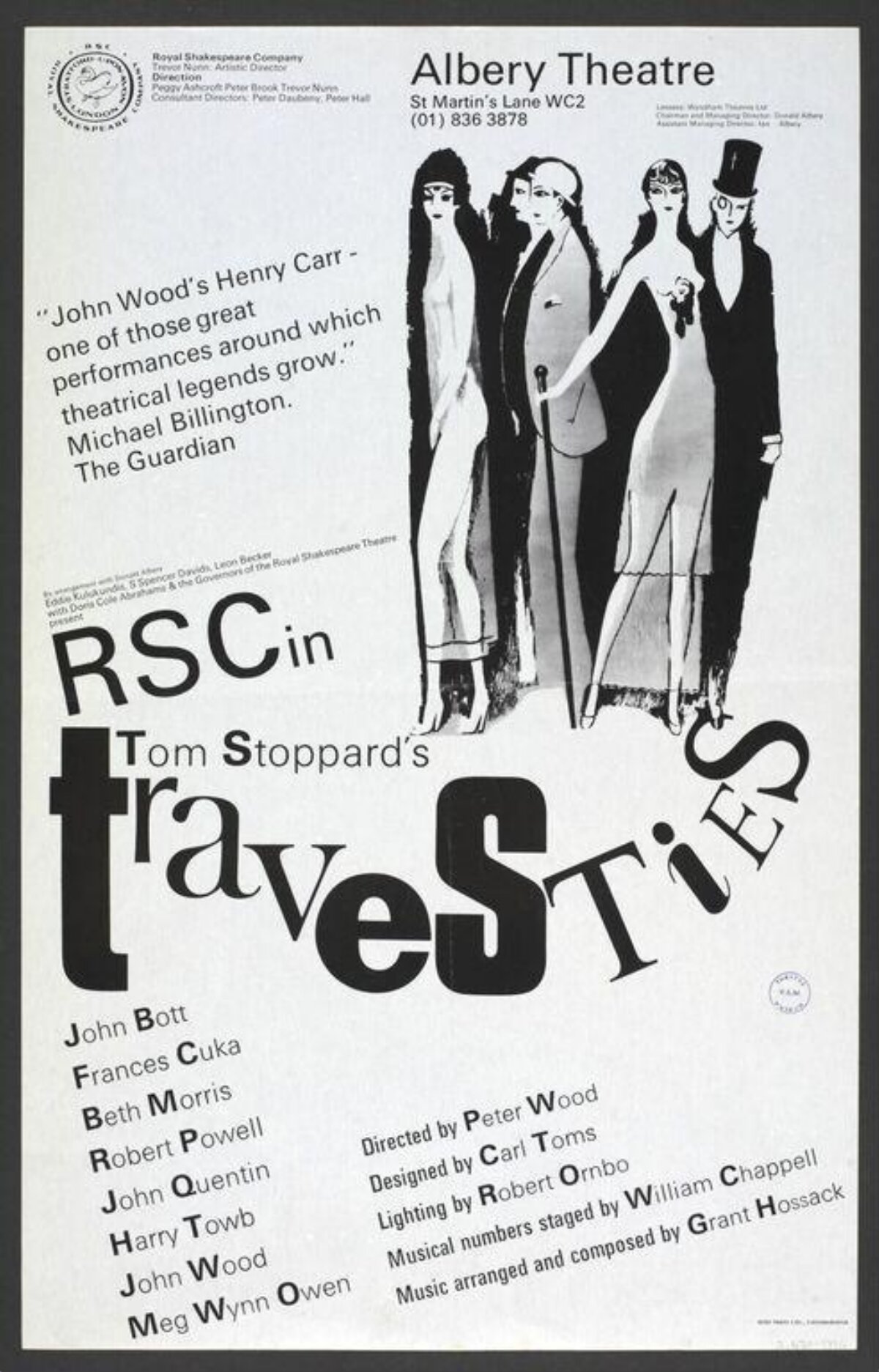 RSC Travesties Theatre Play Poster