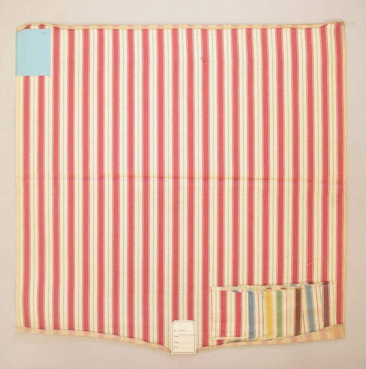 Vintage Striped Fabric Sample