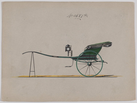 Hand-drawn Horse Carriage Design Sketch
