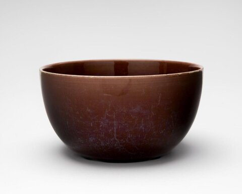 Brown Glazed Ceramic Bowl