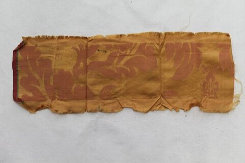 Antique Floral Pattern Silk Fragment