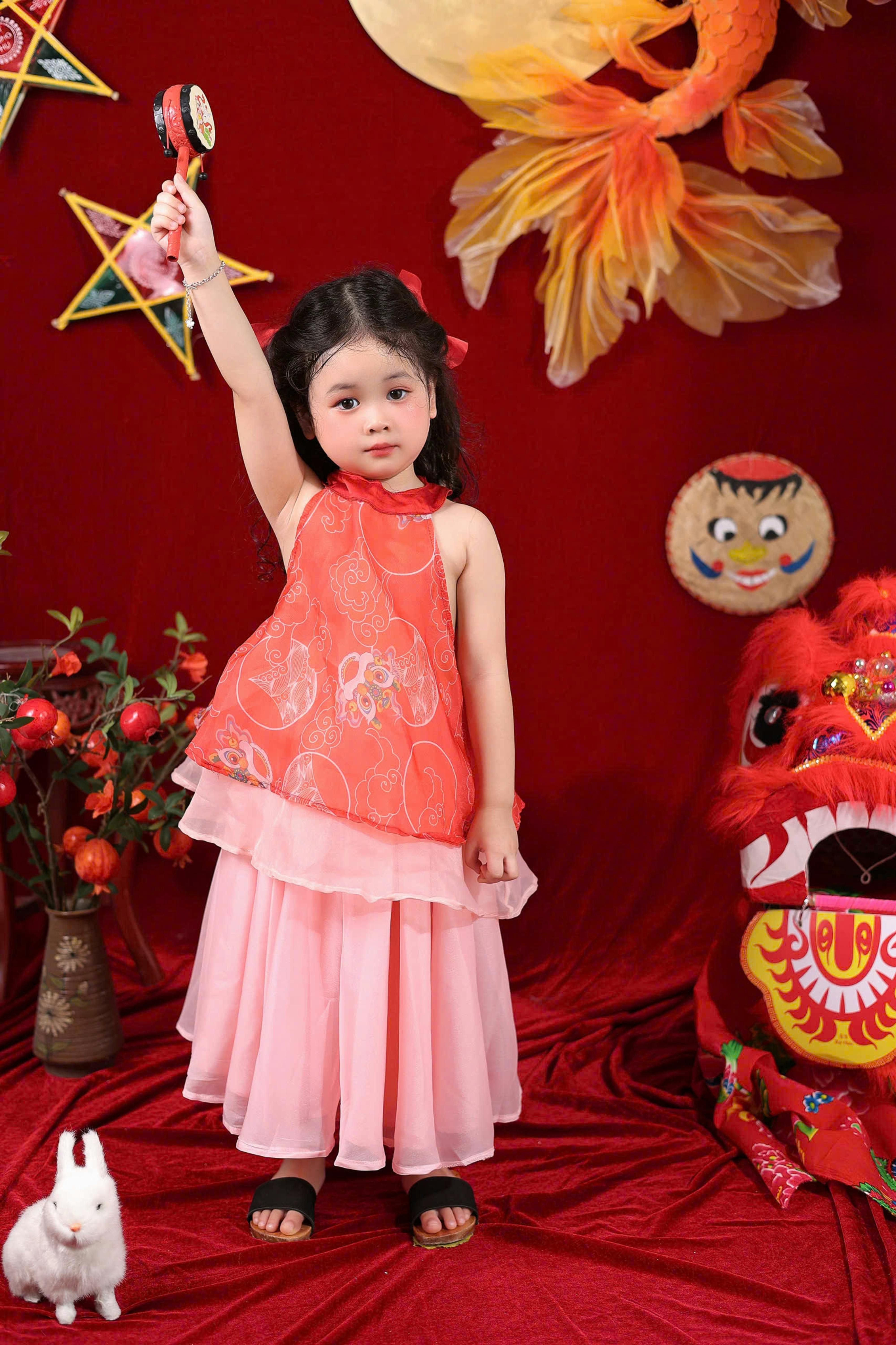 Little Girl at Chinese New Year Photoshoot