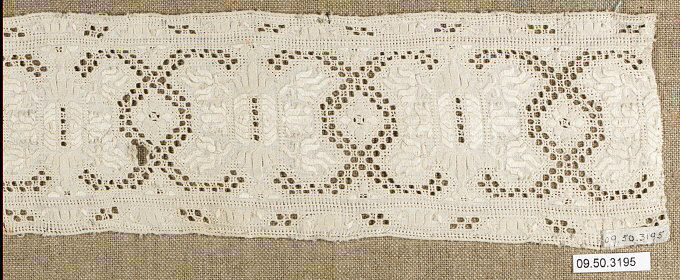 Vintage Cutwork Lace Band Sample