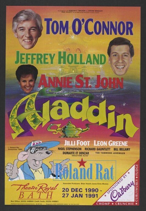 1990 Aladdin Theatre Show Poster