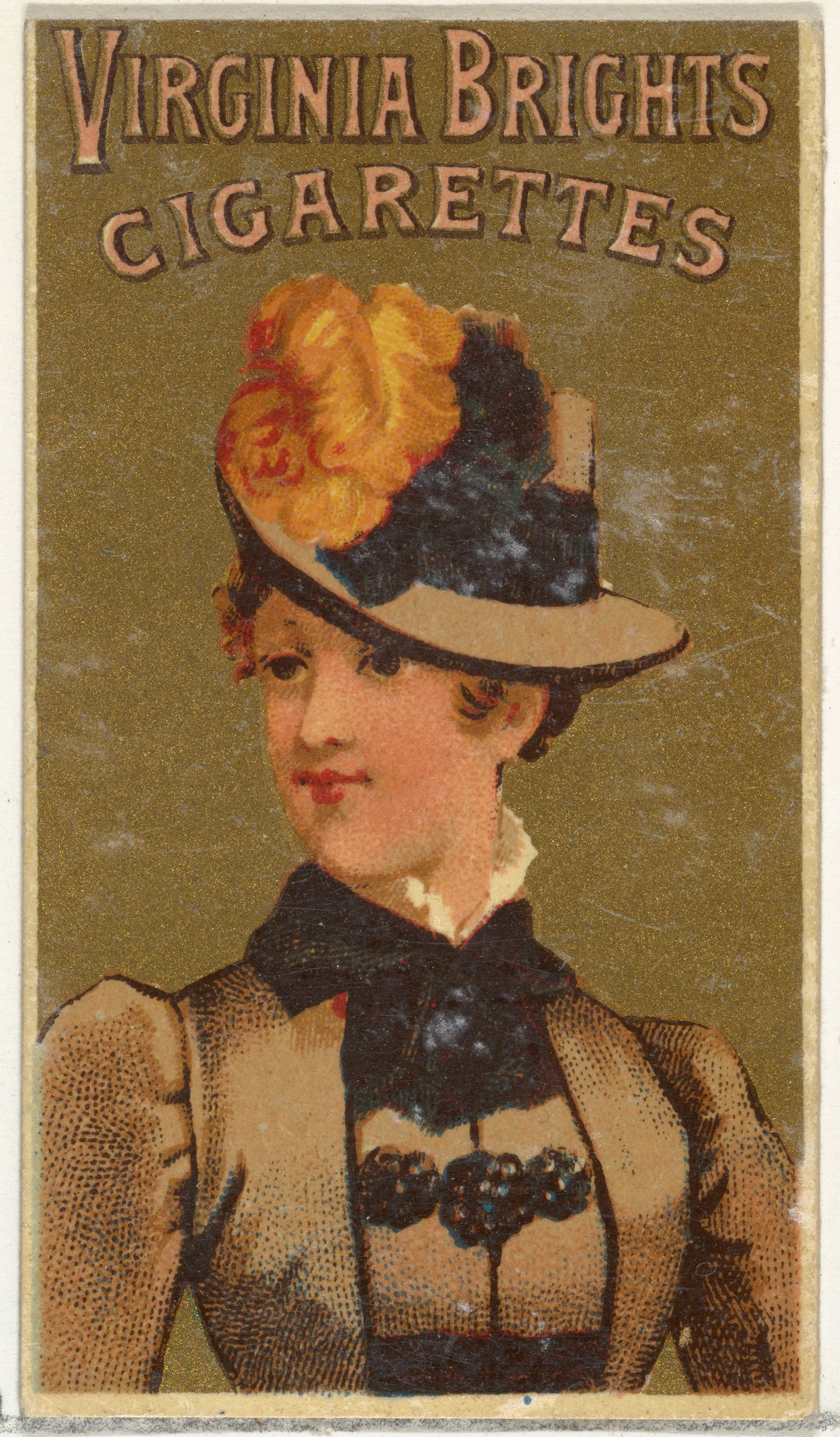 Vintage Virginia Brights Cigarettes Ad Card