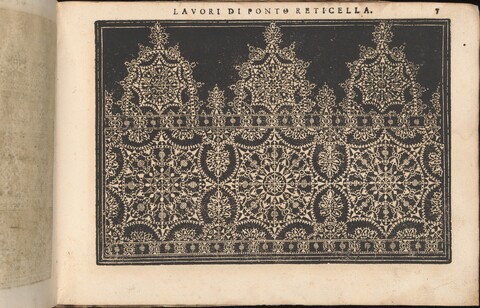 Vintage Reticella Lace Pattern Page
