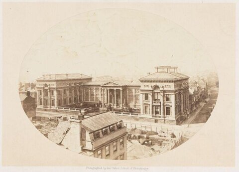 Vintage View of Oxford University Buildings