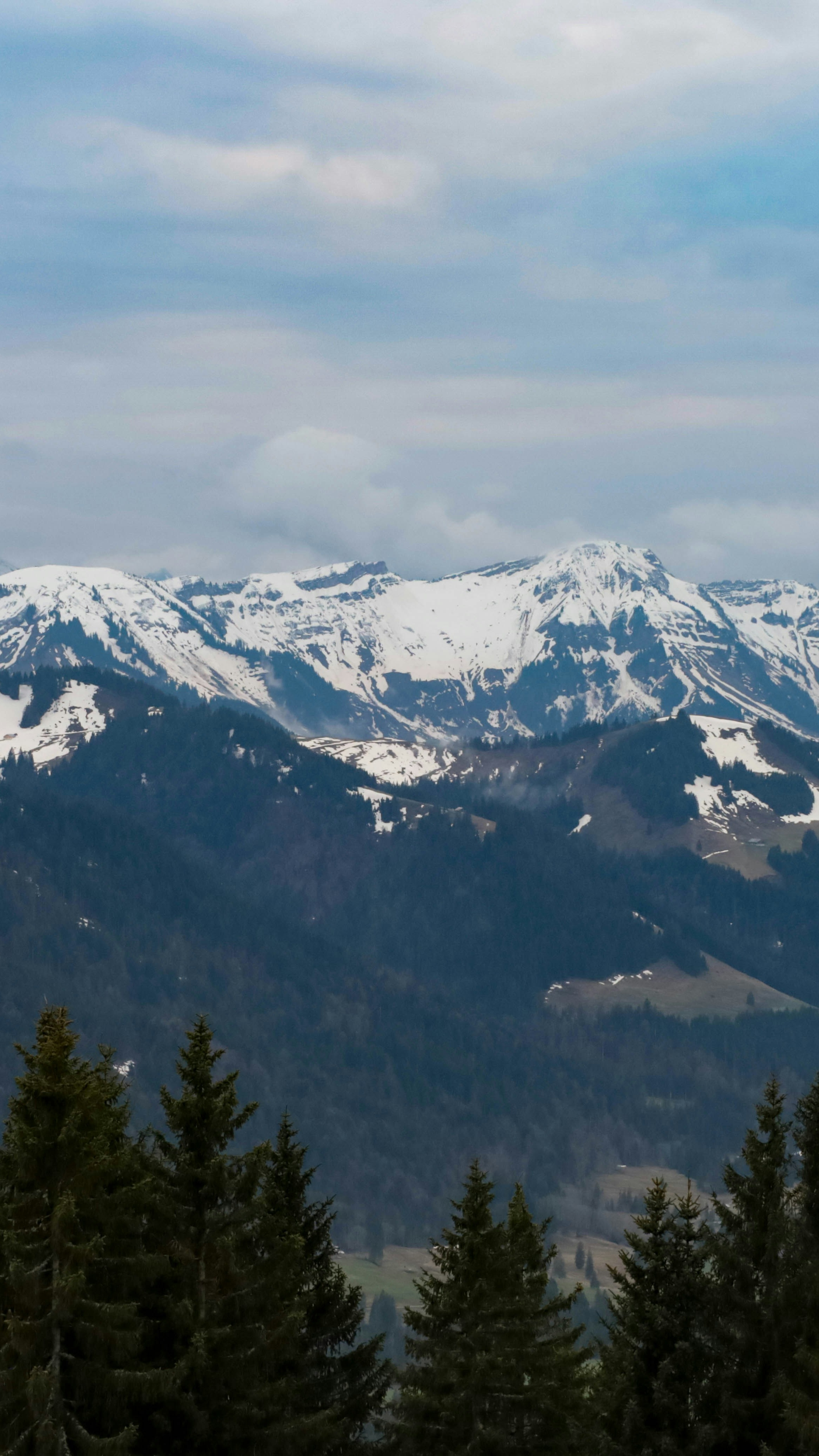 Snow Capped Mountain Landscape