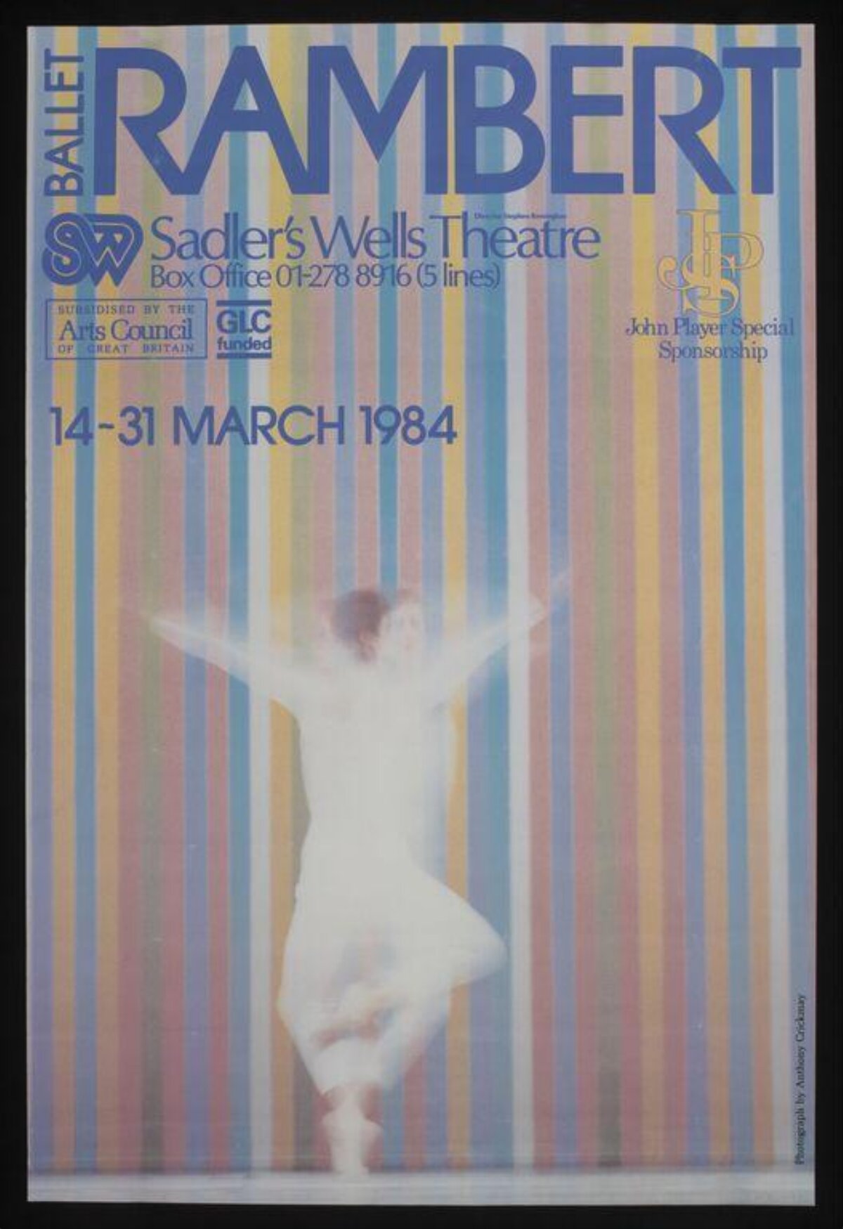 1984 Ballet Rambert Performance Poster