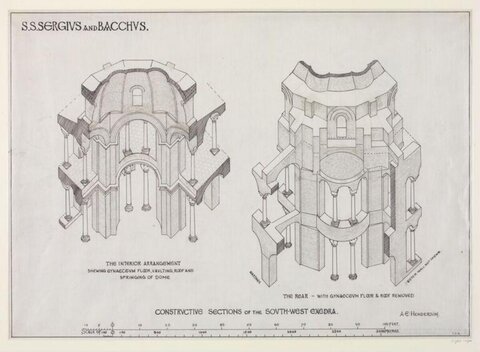 Architectural Drawing of SS Sergius and Bacchus