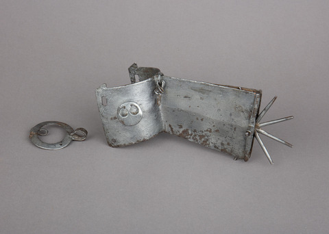 Antique Iron Spiked Restraint Device