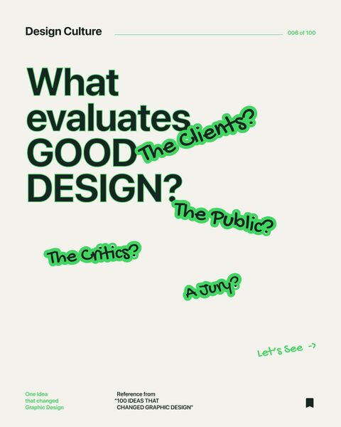 Question on Evaluating Good Design