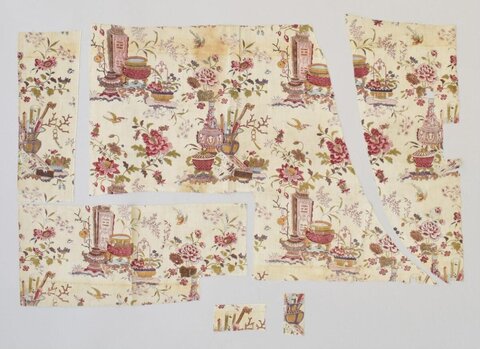 Antique Decorative Printed Textile Fragments