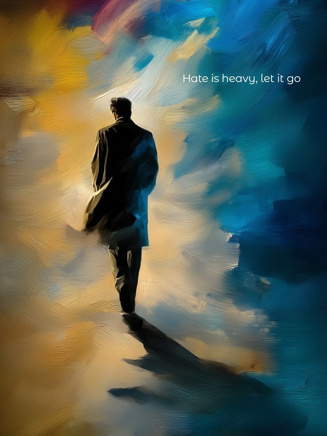Let Go of Hate Inspirational Art