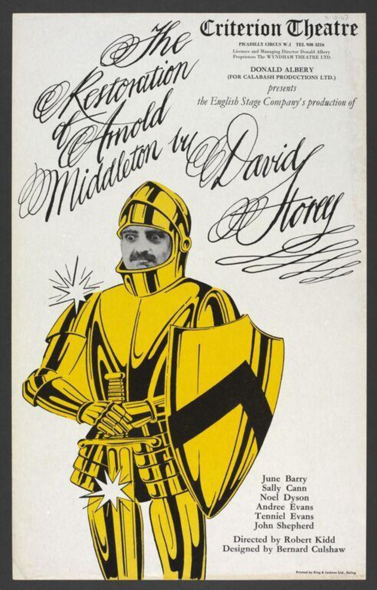 Vintage Criterion Theatre Play Poster