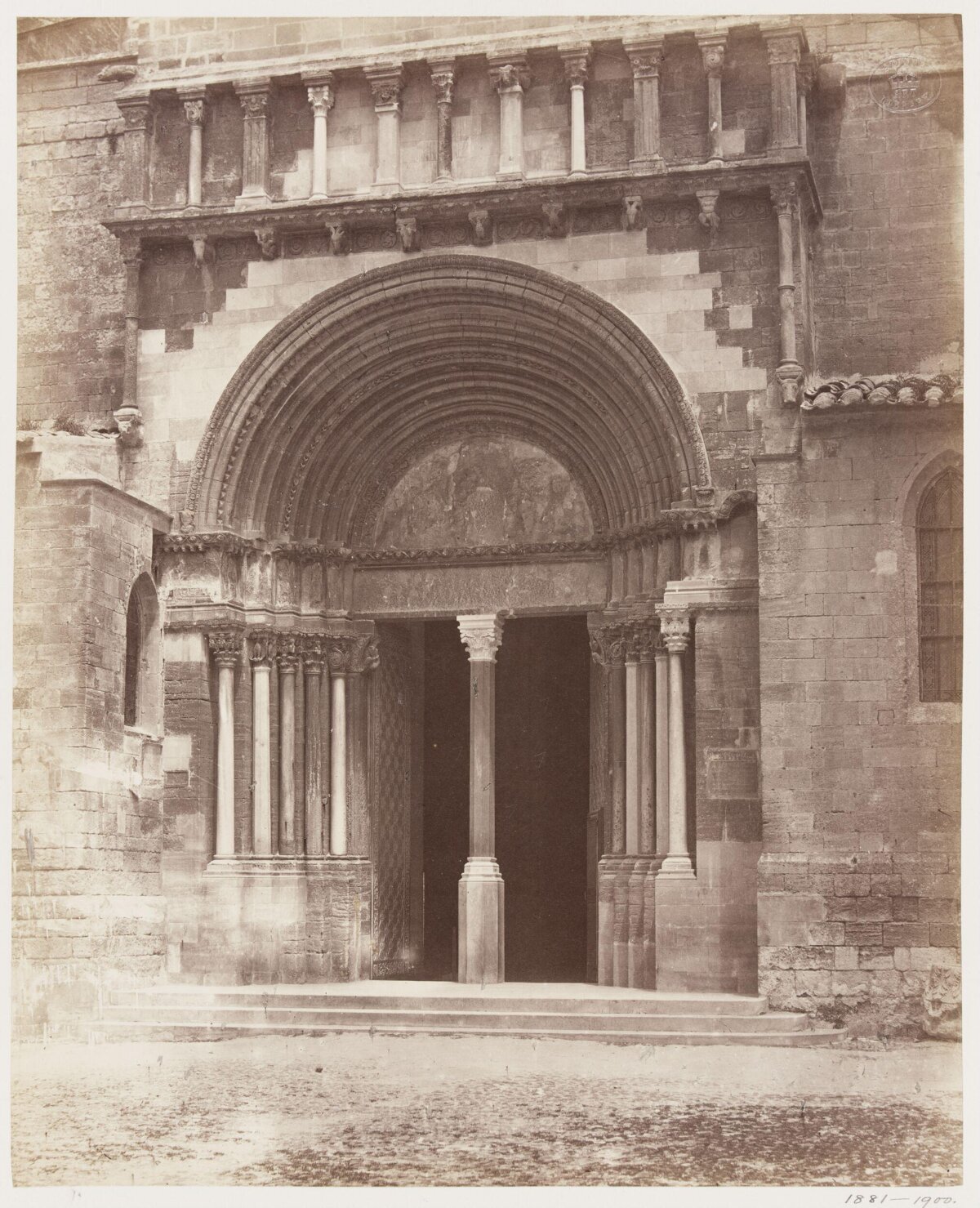 Ancient Stone Church Entrance Portal