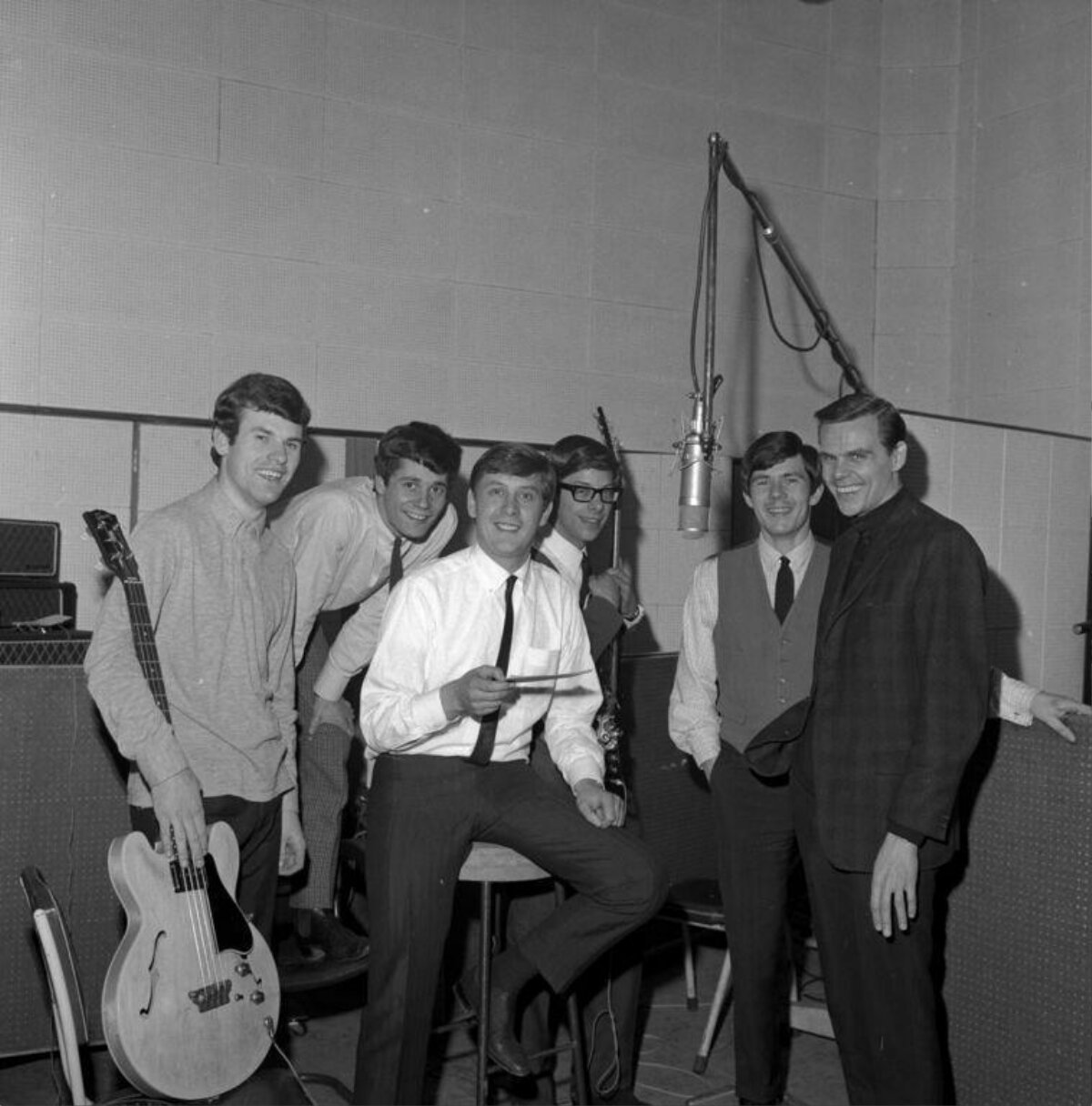Rock Band In Recording Studio