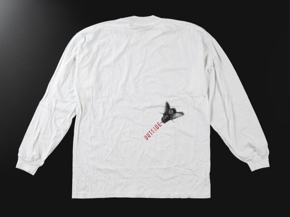 White Printed Long Sleeve T-shirt