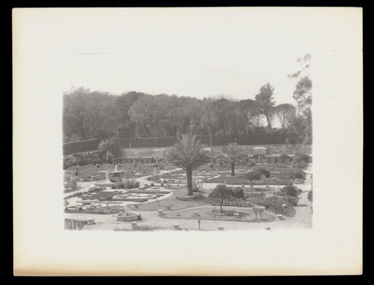 Vintage Formal Garden View