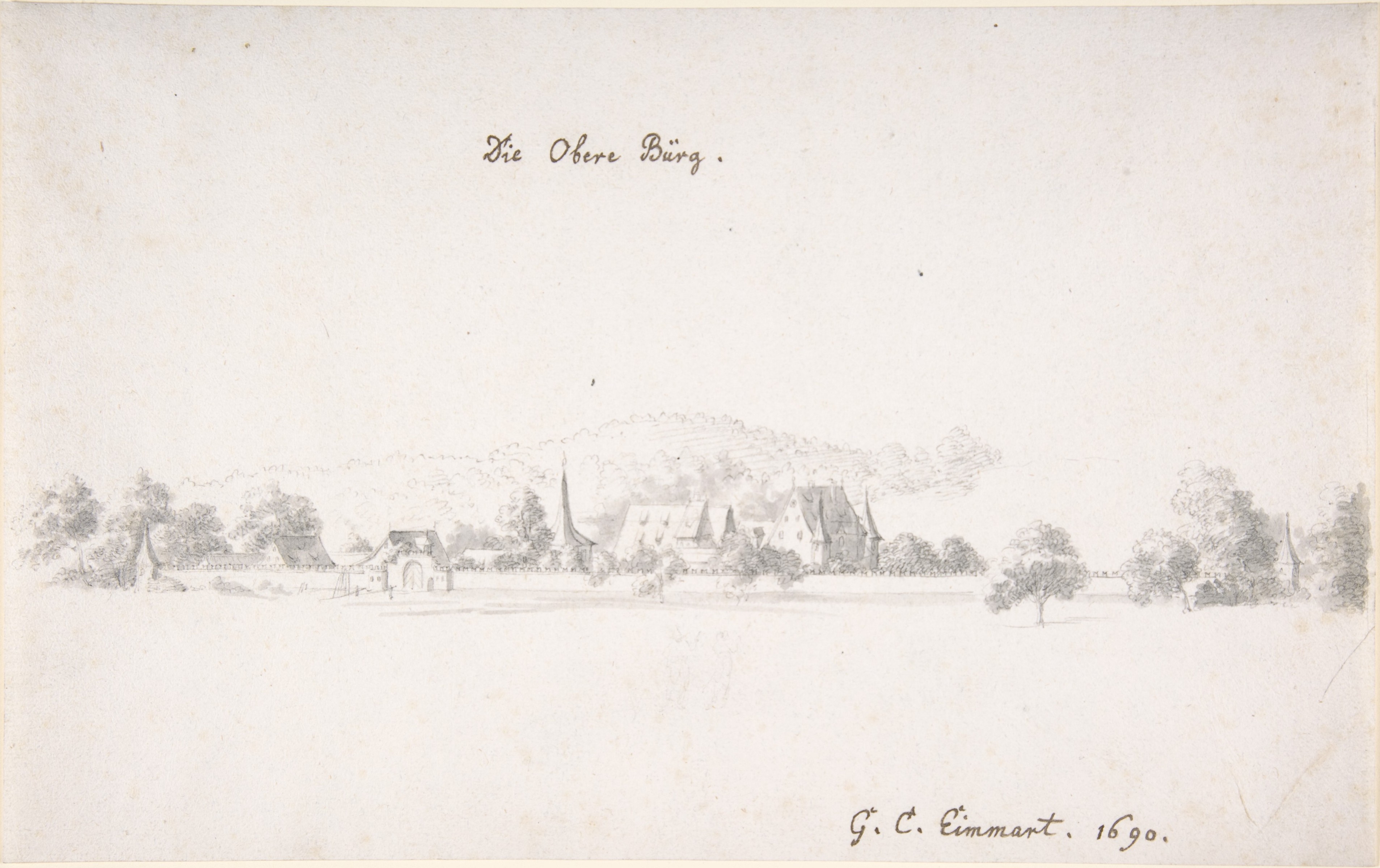 Pencil Sketch of Die Obere Bürg
