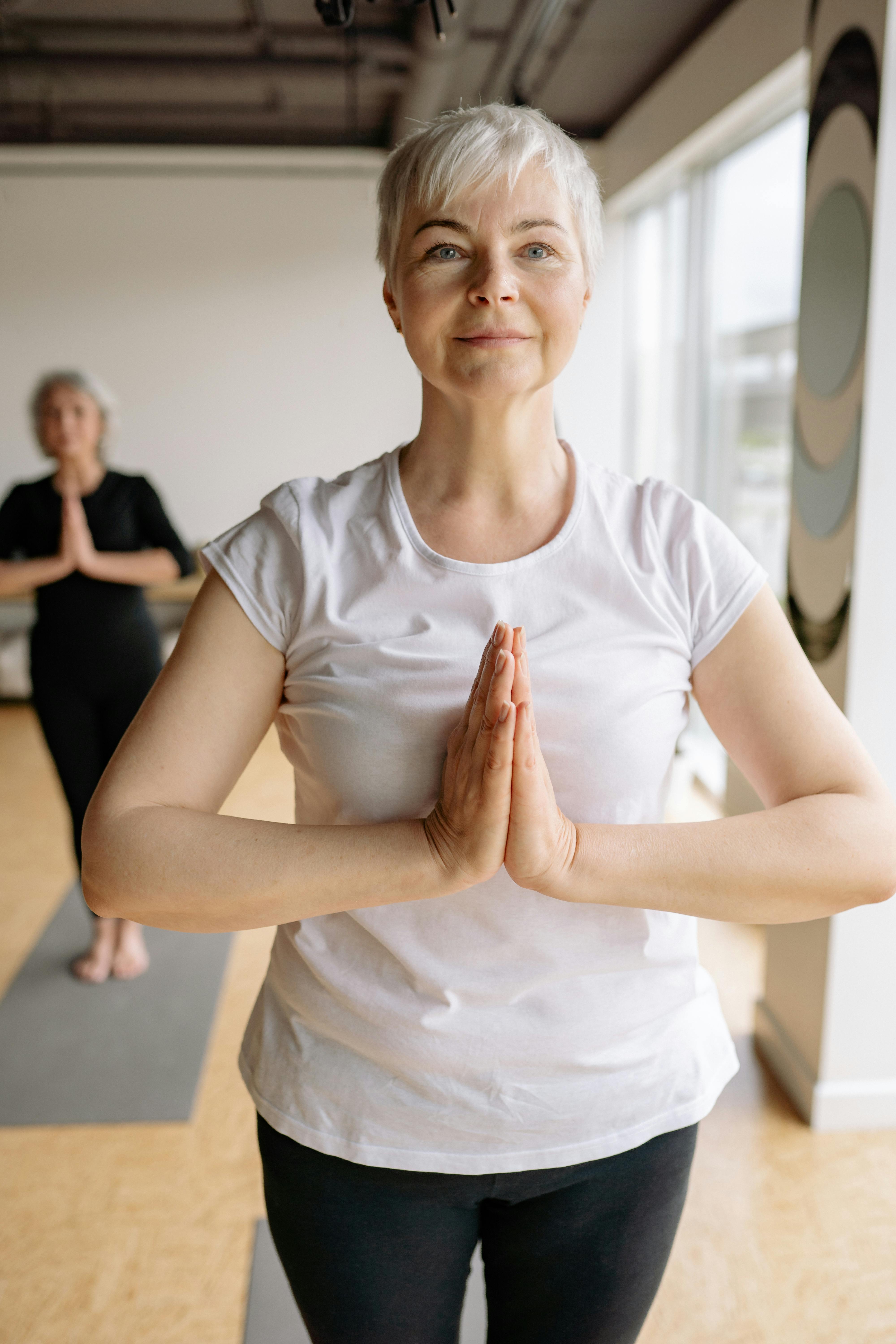 Senior Woman Practicing Yoga