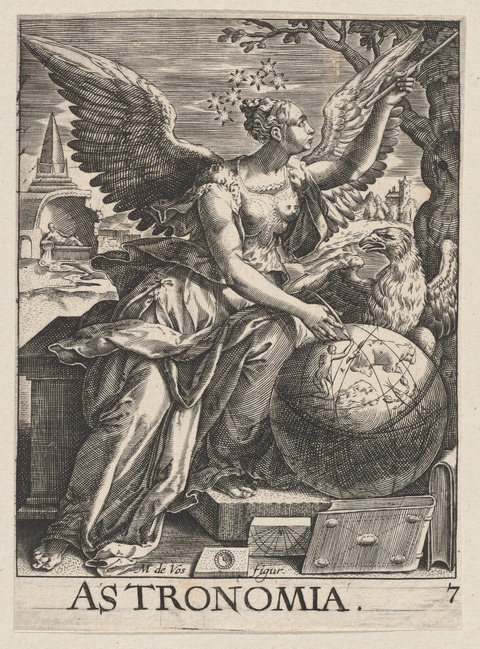 Allegorical Engraving of Astronomia