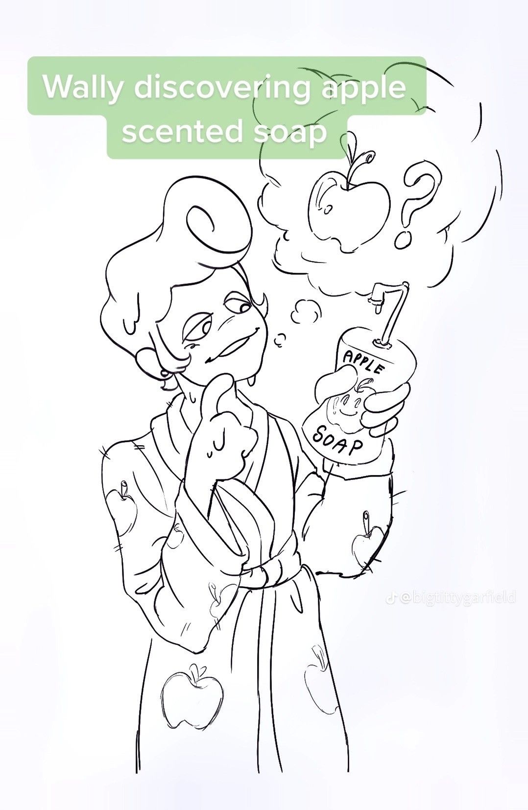 Wally Discovering Apple Scented Soap