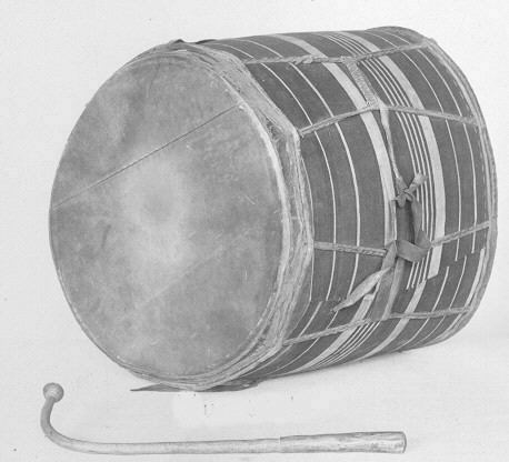 Traditional Drum and Drumstick