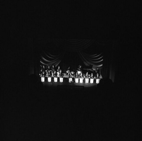 Big Band Performance on Stage
