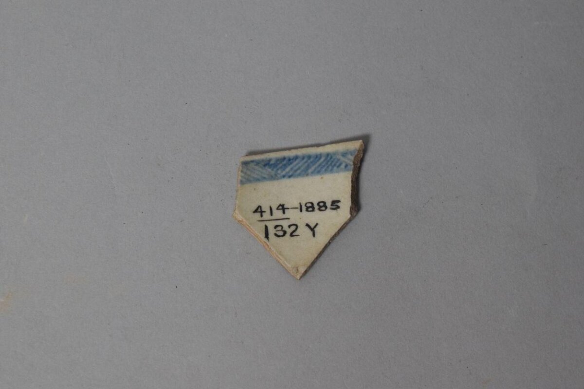 Marked Ceramic Shard Specimen
