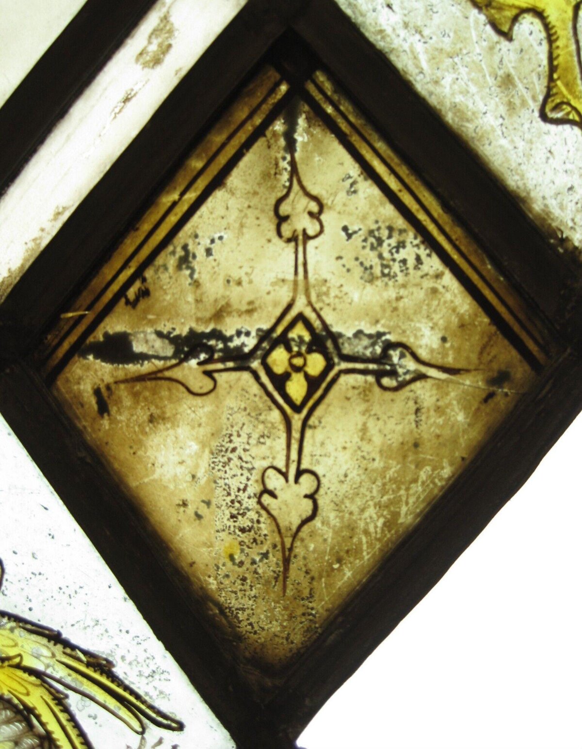Antique Decorative Stained Glass Corner