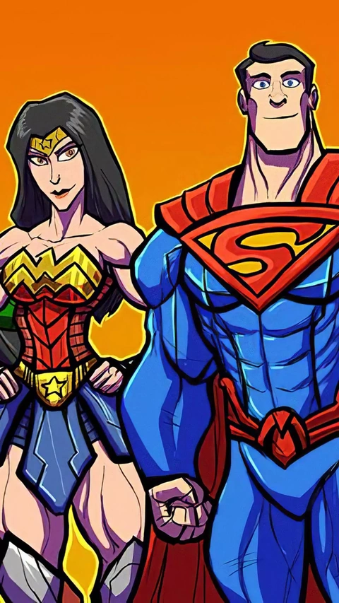 Wonder Woman and Superman Comic Art