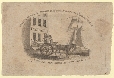 19th Century New York Chair Factory Trade Card